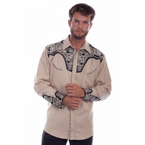 Men's Floral Tooled Shirts