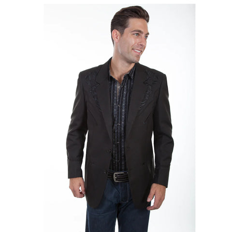 Floral Tonal Emb Jacket