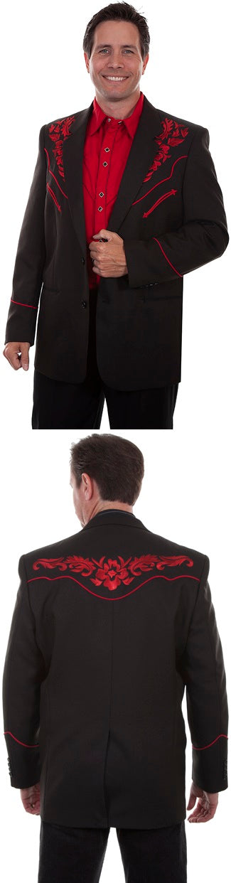 Floral Tonal Emb Jacket