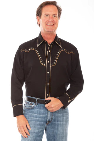 Men's Diamond Yoke Shirt P898