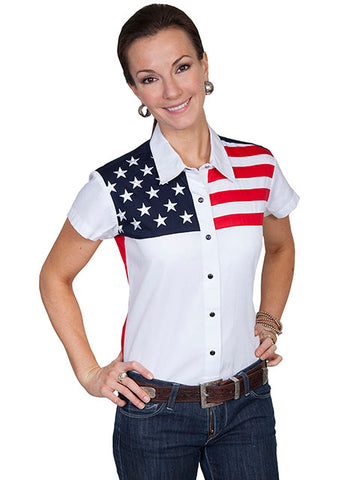 RED WHITE AND BLUE SHIRT   756