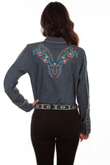 Floral And Feather Shirt