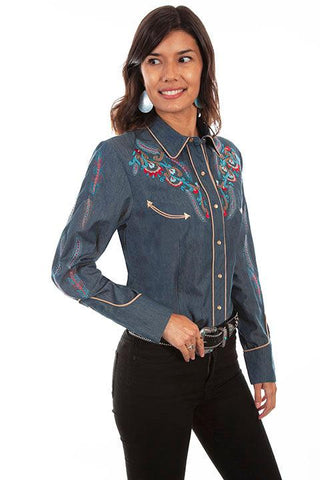 Floral And Feather Shirt