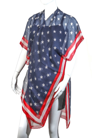 US FLAG PONCHO 222X208AM