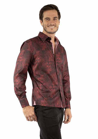 MN PRINT DRESS SIRT 383 RED