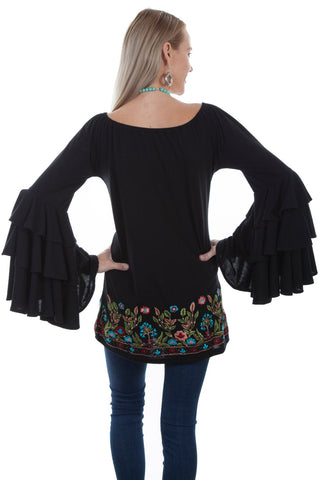 Ruffle Sleeve Tunic