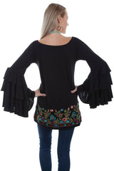 Ruffle Sleeve Tunic