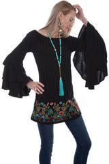 Ruffle Sleeve Tunic