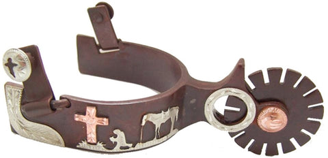 Ant Brn Spur Men's Cowboy Pray 500