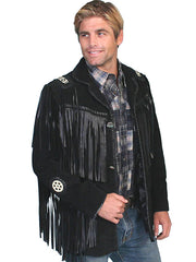 Mens Fringe With Bead Jacket Jacket