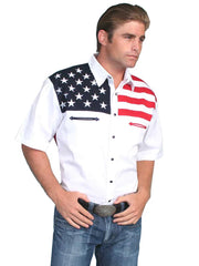 Short Sleeve Red/White /Blue Shirt