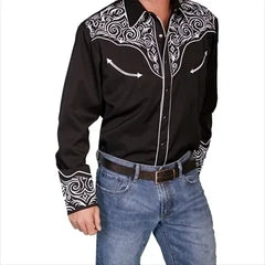 Embroidered Scrolls Shirt