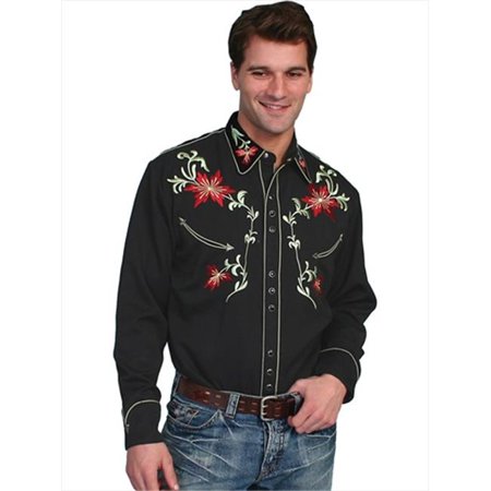 Floral Embroidered Shirt P633