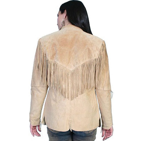 Beige Fringe Jacket