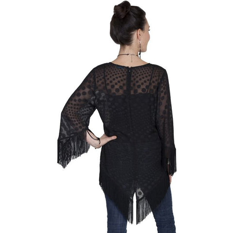 Sheer Dot Blouse