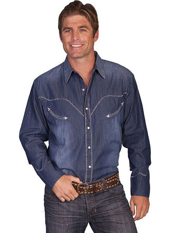 Denim Shirt Clr: Blue