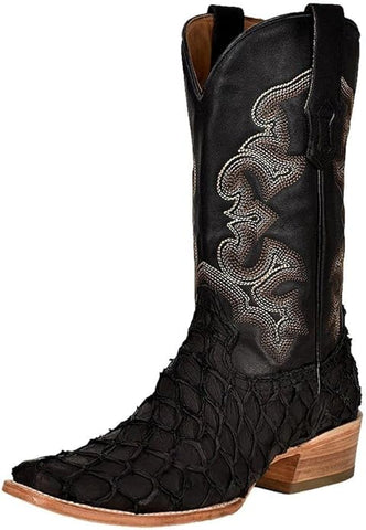 MN BLACK PIRARUCU FISH BOOTS 4339