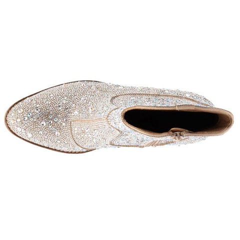 RHINESTONE SHORT BOOTS 0016