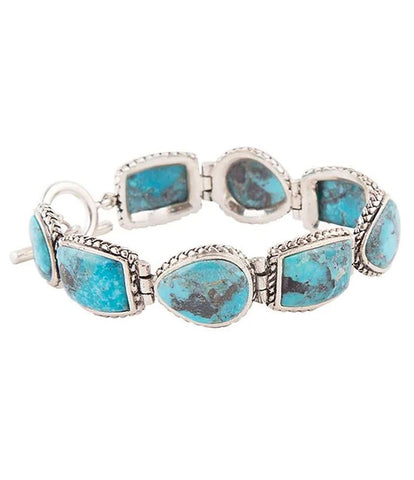 Natural Turquoise Toggle Bracelet