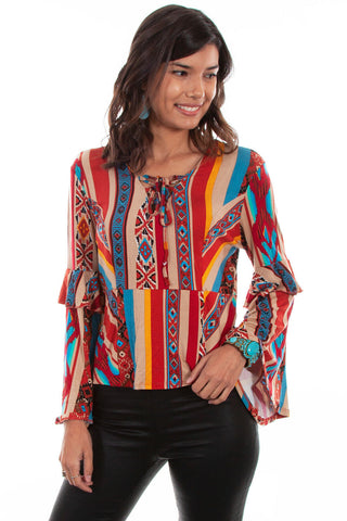 Serape L/S Top Ser Shirt