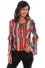 Serape L/S Top Ser Shirt