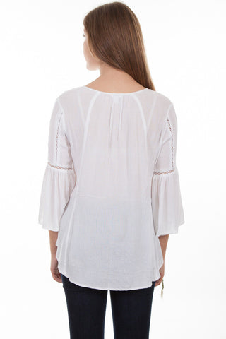 Hi/Lo Blouse Ivory Blouse