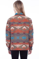 Colorful Cotton Shirt Jacket