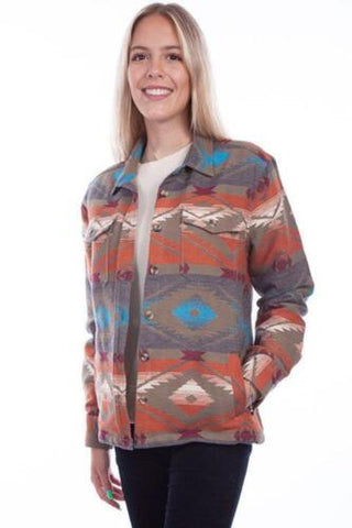 Colorful Cotton Shirt Jacket