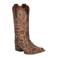 LD SADDLE TAN SQ TOE L5837