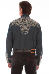 Vine Embroidered Shirt