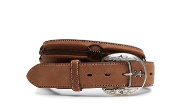 MENS BLACK/COPPER FENCED IN BELT