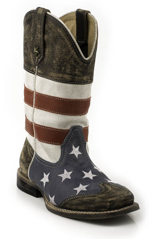 ROPER KID'S AMERICANA FLAG BOOTS